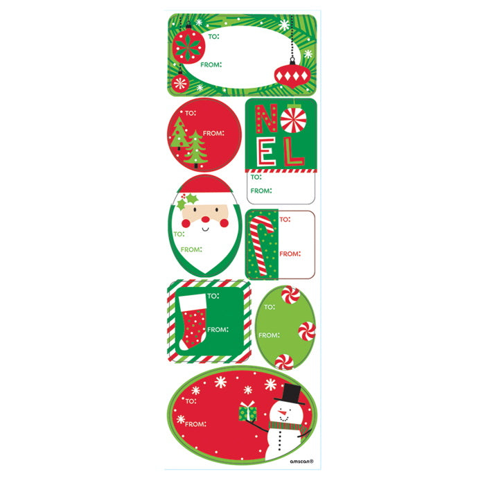 Christmas Gift Present Labels Tags Pack of 48 | Party Save Smile