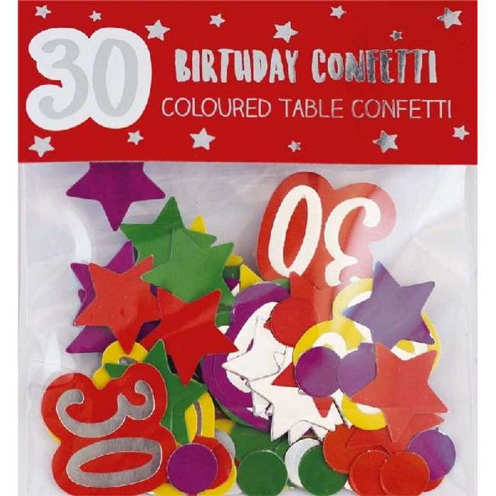 Multicoloured 30 Table Confetti 14 Grams | Party Save Smile