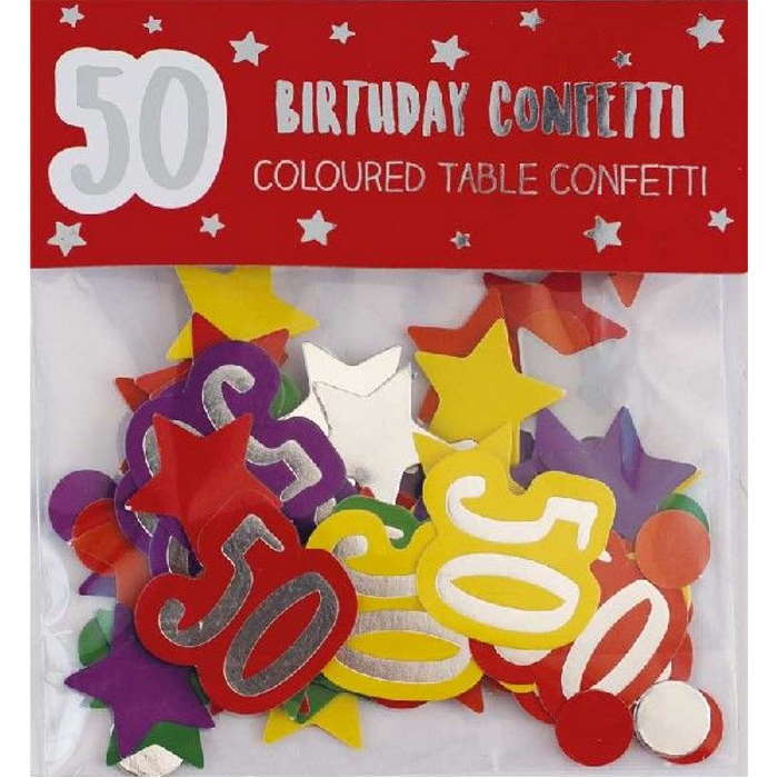 Multicoloured 50 Table Confetti 14 Grams | Party Save Smile