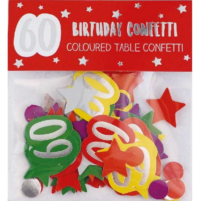 Multicoloured 60 Table Confetti 14 Grams | Party Save Smile