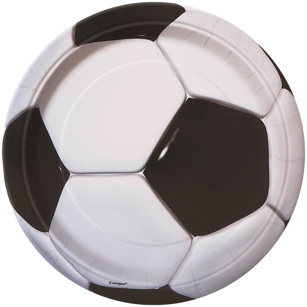 Small Football Party Plates Pack of 8 | Party Save Smile