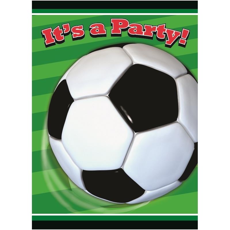 Football Party Invites Pack of 8 | Party Save Smile