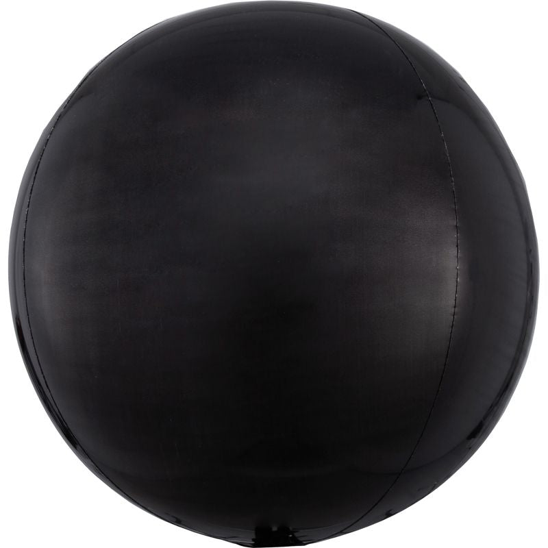 Black Orbz Balloons: Black Orb Balloon 15 inches | Party Save Smile