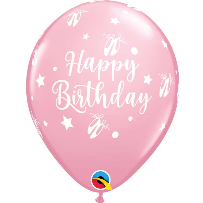 Ballerina Birthday Latex Balloons 11 Inches Pack of 6 | Party Save Smile