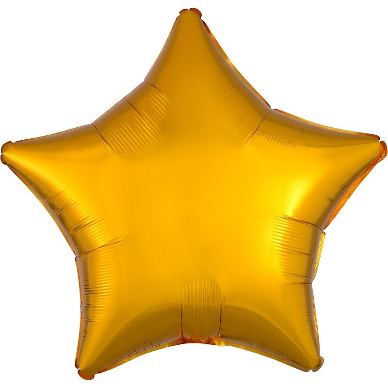 Gold Star Foil Balloons Anagram 18 Inches | Party Save Smile