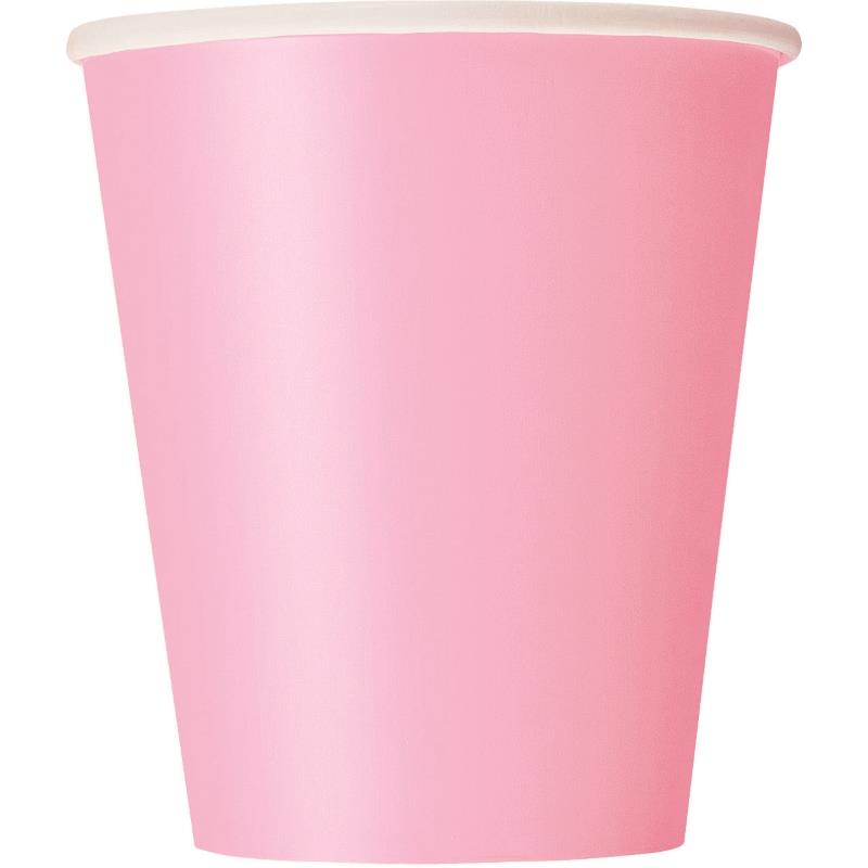 Pale Pink Cups (Paper) Pack of 14 | Party Save Smile