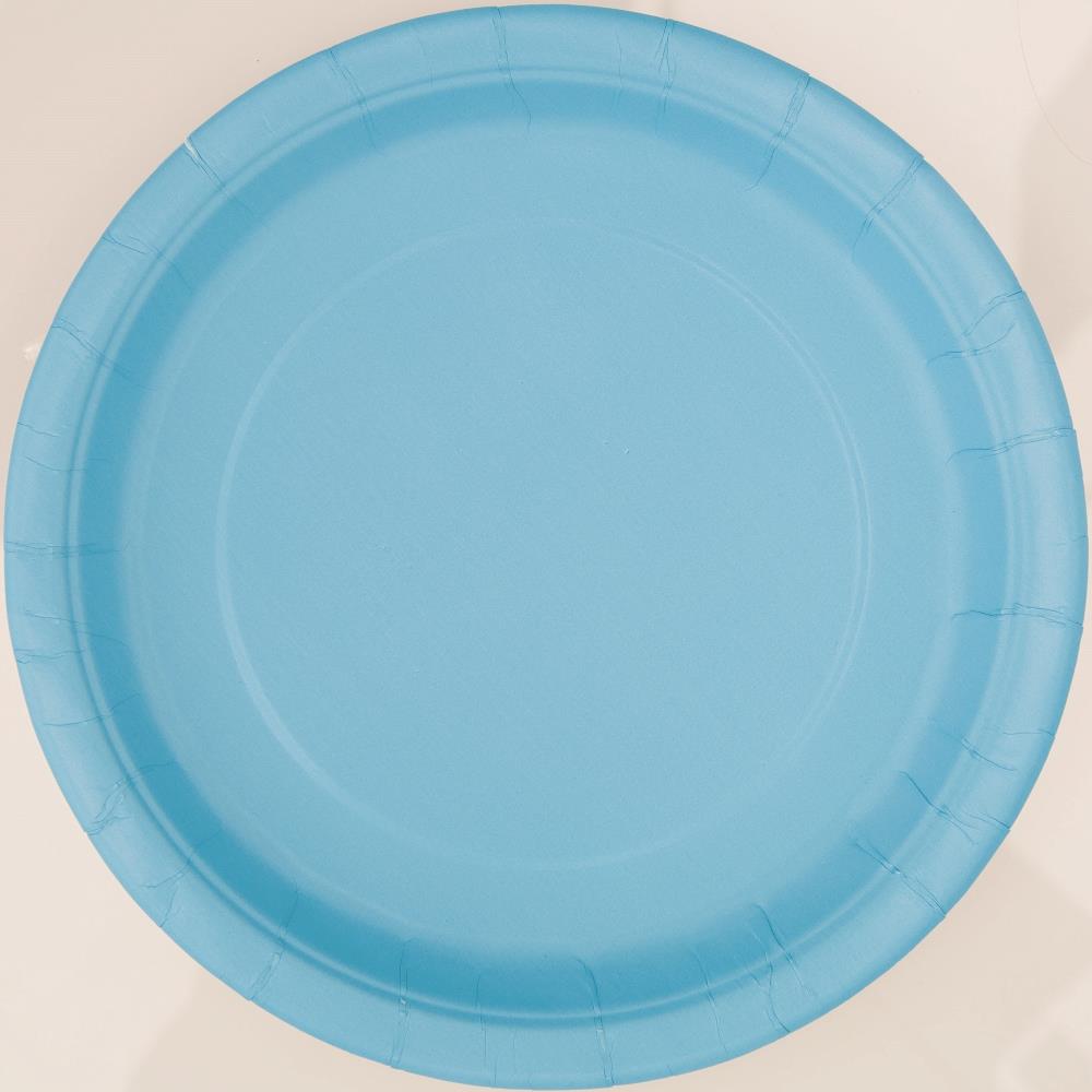Baby Blue Solid Coloured Party Pack: Tableware Party Kit