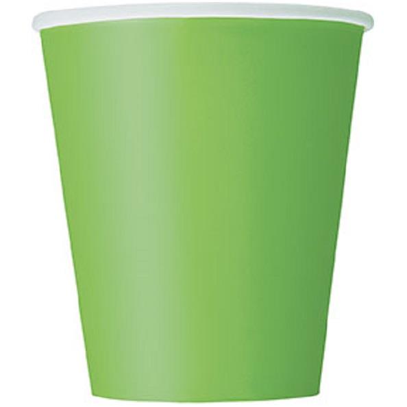 Green Party Cups (Bulk) Pack of 14 | Party Save Smile
