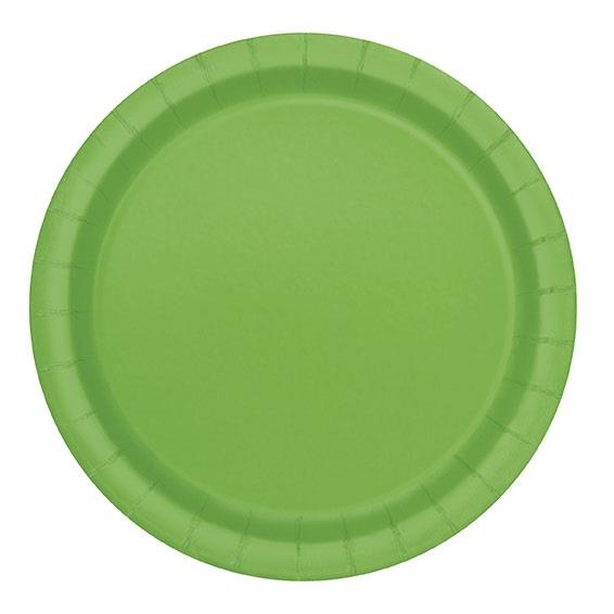 Green Paper Plates (Bulk) Pack of 16 | Party Save Smile