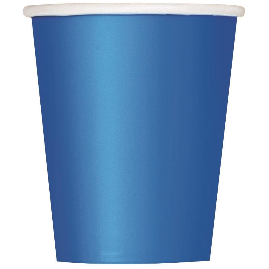 Royal Blue Paper Cups (Bulk) Pack of 14 | Party Save Smile