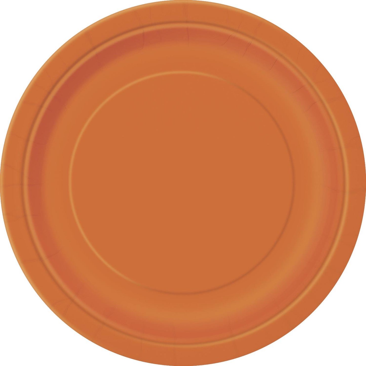 Pumpkin Orange Paper Plates Pack of 8 | Party Save Smile