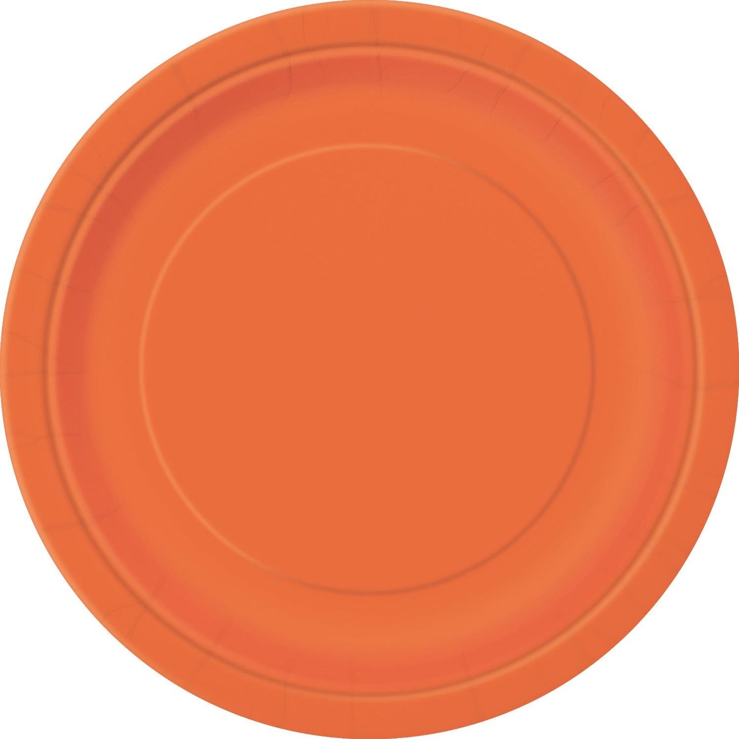 Pumpkin Orange Paper Plates Pack of 16 | Party Save Smile