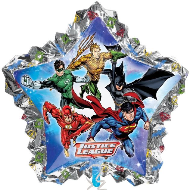 Justice League Supershape Foil Balloon 34 Inches | Party Save Smile