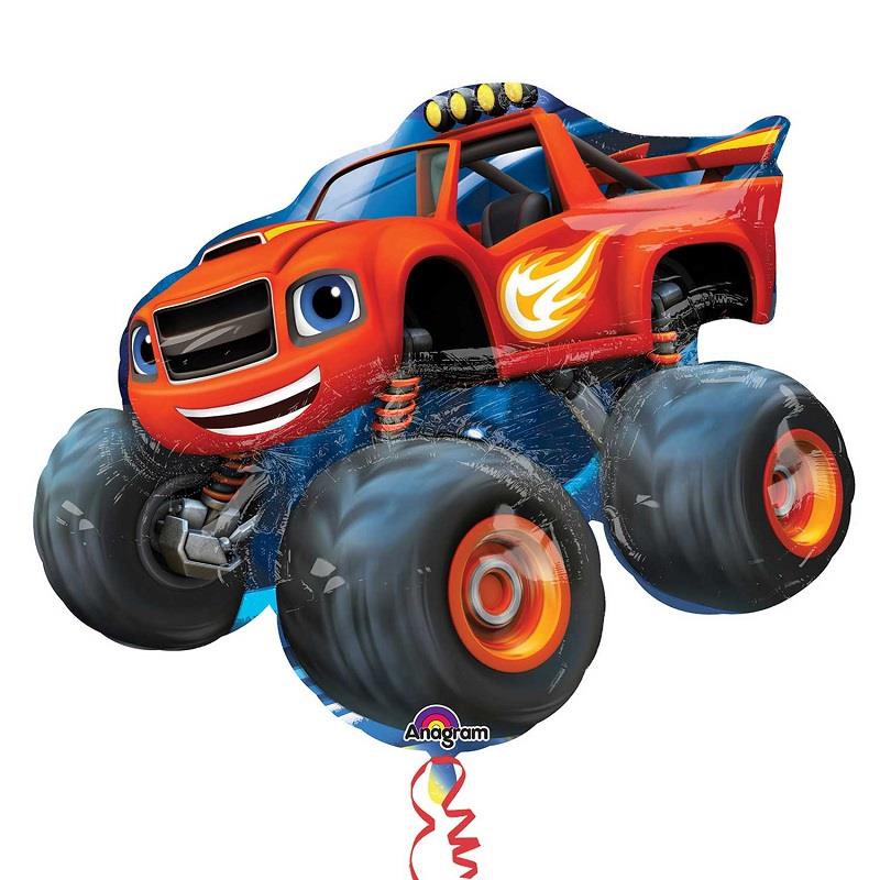 Blaze and the Monster Machines Shaped Foil Balloon 34 Inches | Party Save Smile