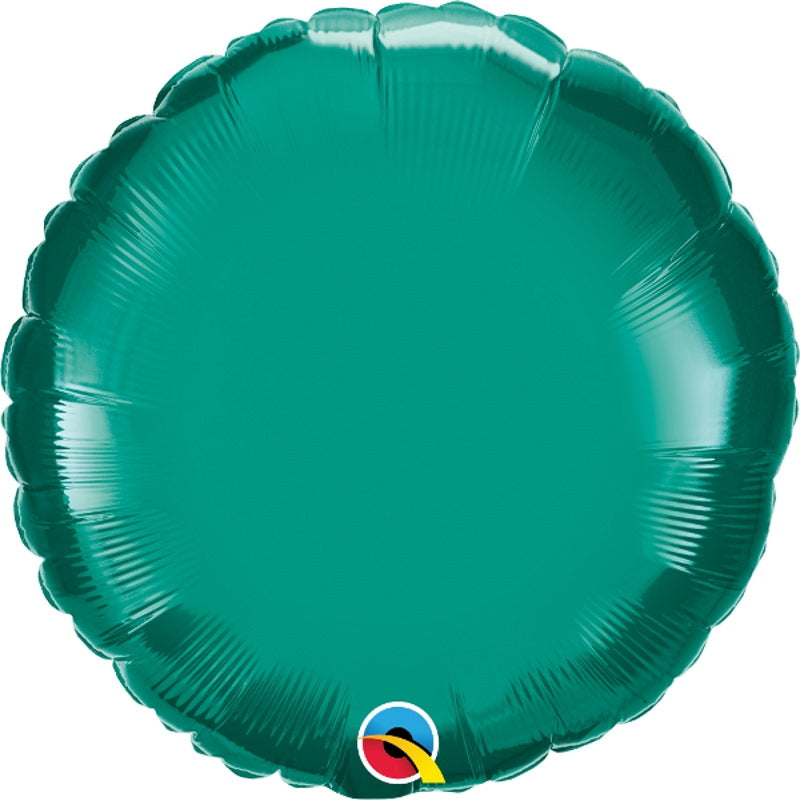 Qualatex Teal Blue Circle Foil Balloon 18 Inch | Party Save Smile