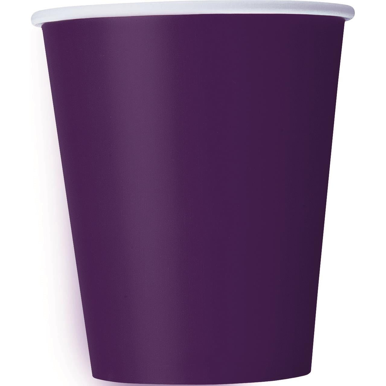 Deep Purple Party Cups (Bulk) Pack of 14 | Party Save Smile
