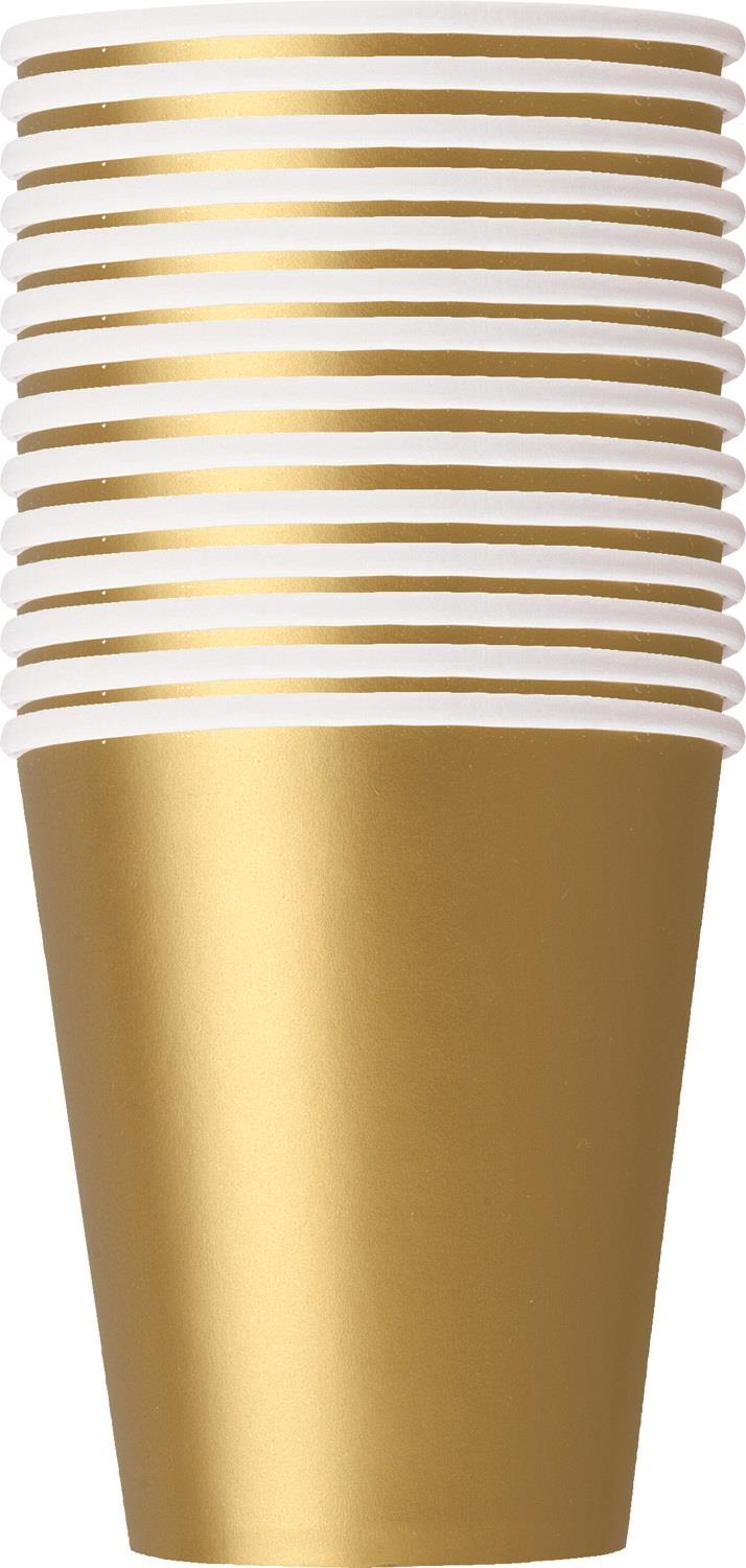 Gold Big Value Catering Party Cups (Bulk) Pack of 14 | Party Save Smile