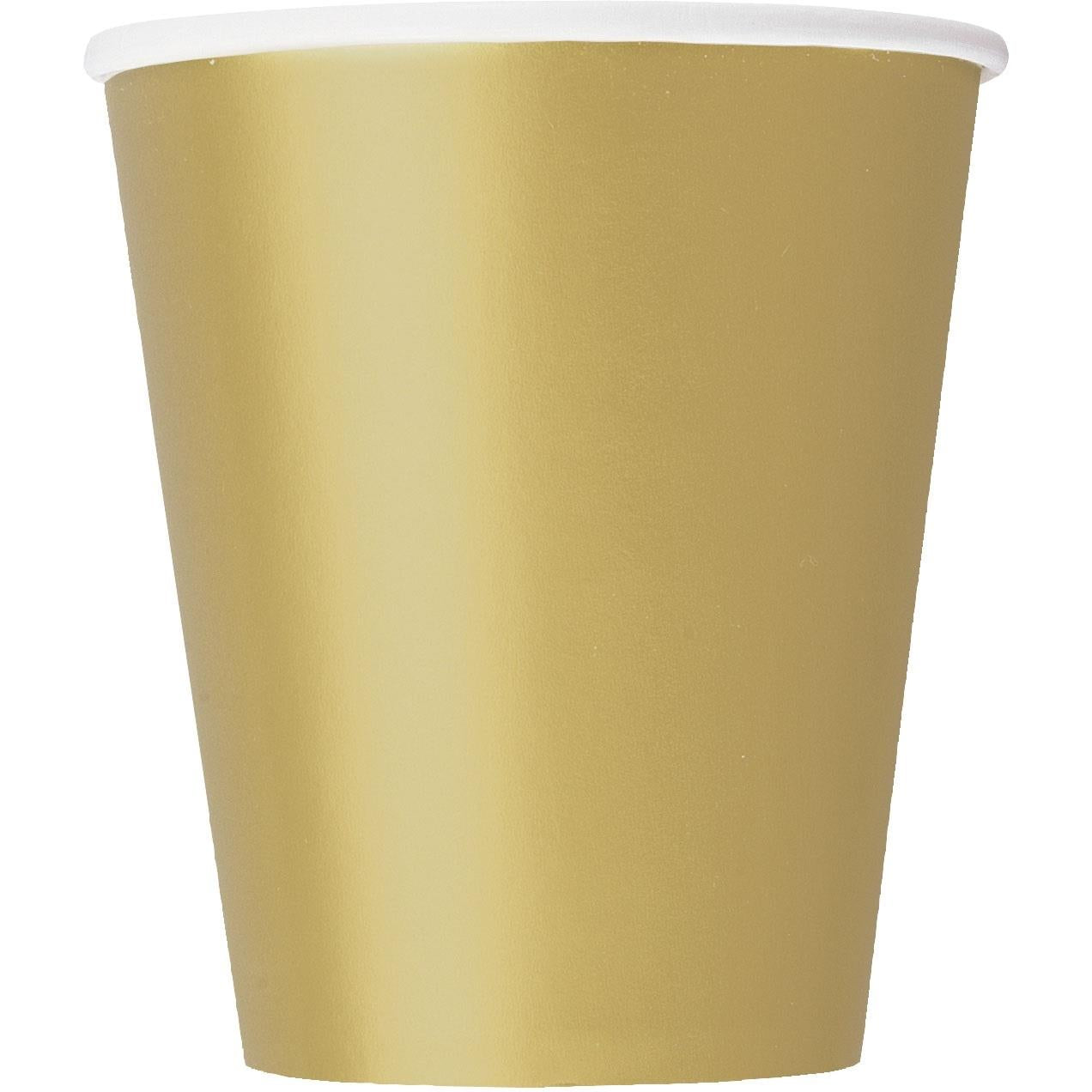 Gold Solid Coloured Party Pack: Tableware Party Kit