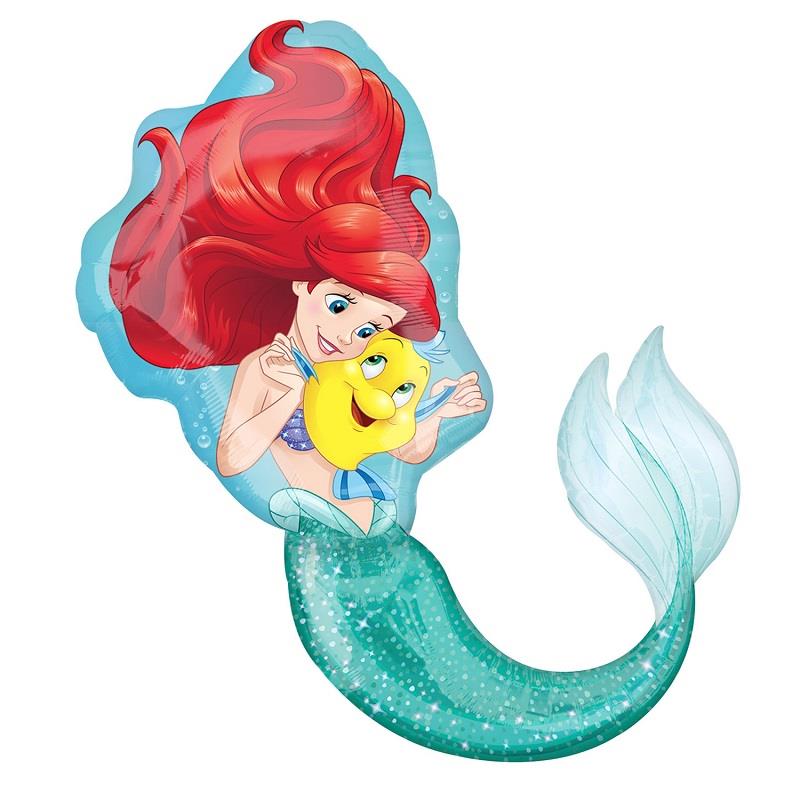 Ariel the Little Mermaid Shaped Foil Balloon 34 inches | Party Save Smile