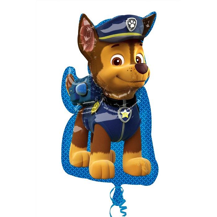 Paw Patrol Chase Shaped Foil Balloon 31 Inches | Party Save Smile