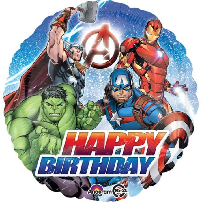 Marvel Avengers Happy Birthday Foil Balloon 18 Inches | Party Save Smile