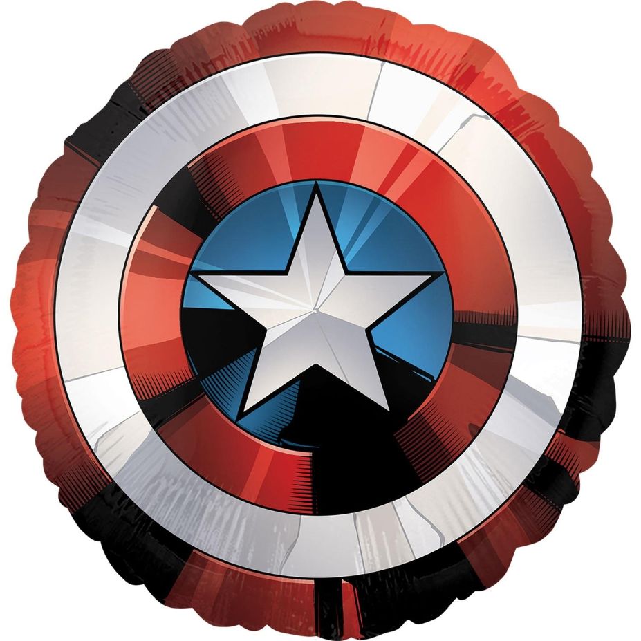 Captain America Shield Foil Balloon 28 Inches | Party Save Smile
