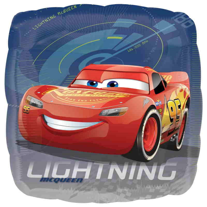 Disney Cars Lightning McQueen Foil Balloon 18 inches | Party Save Smile