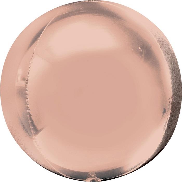 Rose Gold Orbz Balloon 15 inches | Party Save Smile