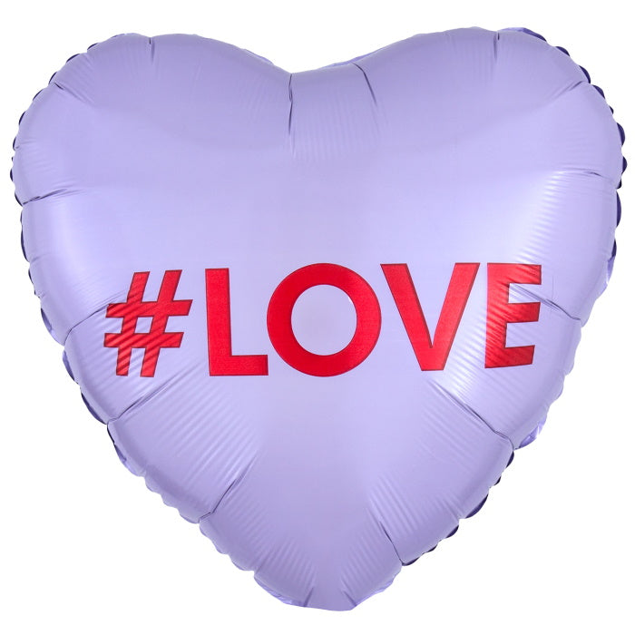 #Love Candy Heart Foil Balloon 18 Inch | Party Save Smile