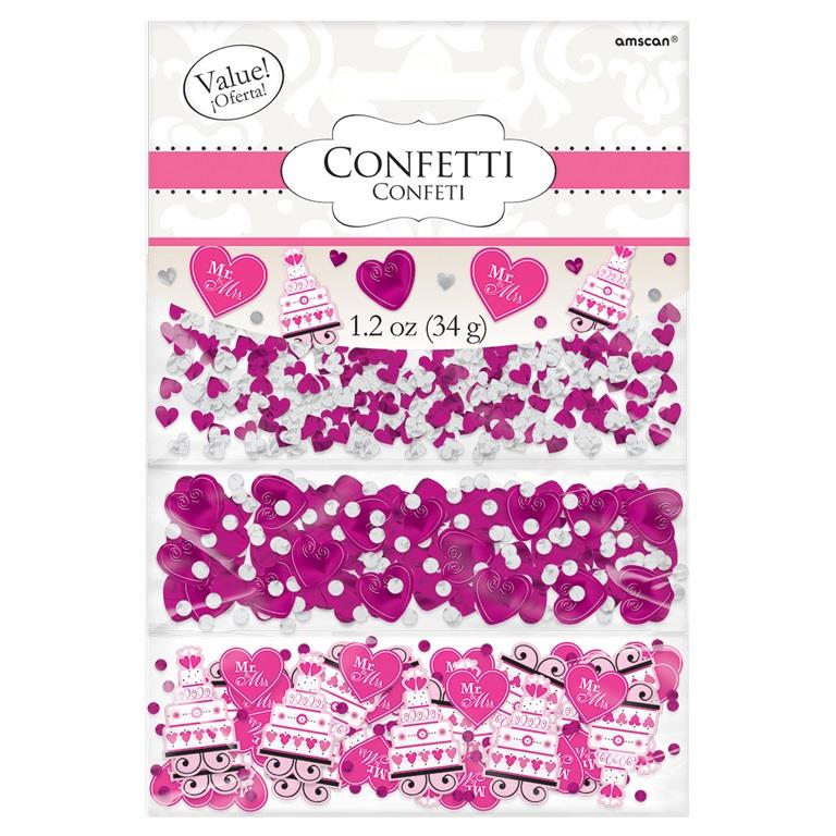 Pink I Do Confetti for Weddings 34 Grams | Party Save Smile