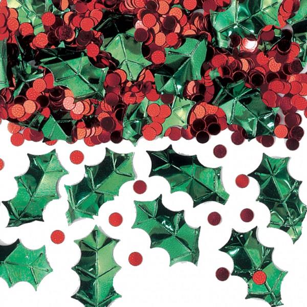 Holly Christmas Table Confetti 70 Grams | Party Save Smile