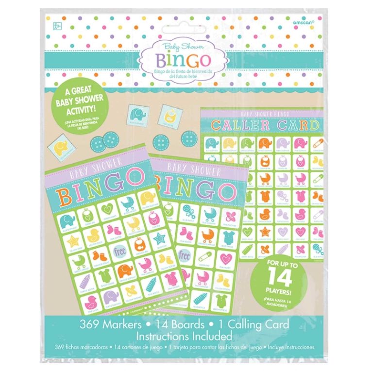 Baby Shower Bingo Game 14 Cards | Party Save Smile