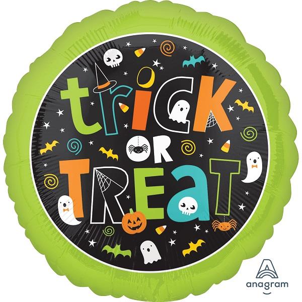 Trick or Treat | Halloween Foil Balloon 18 Inch | Party Save Smile
