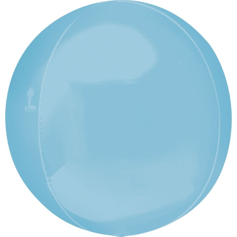Pastel Blue Orbz Balloon 15 inch Anagram | Party Save Smile