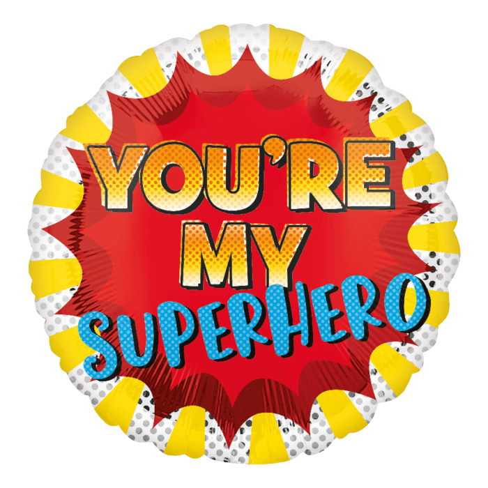 You're my Superhero Foil Balloon 18 Inch | Party Save Smile