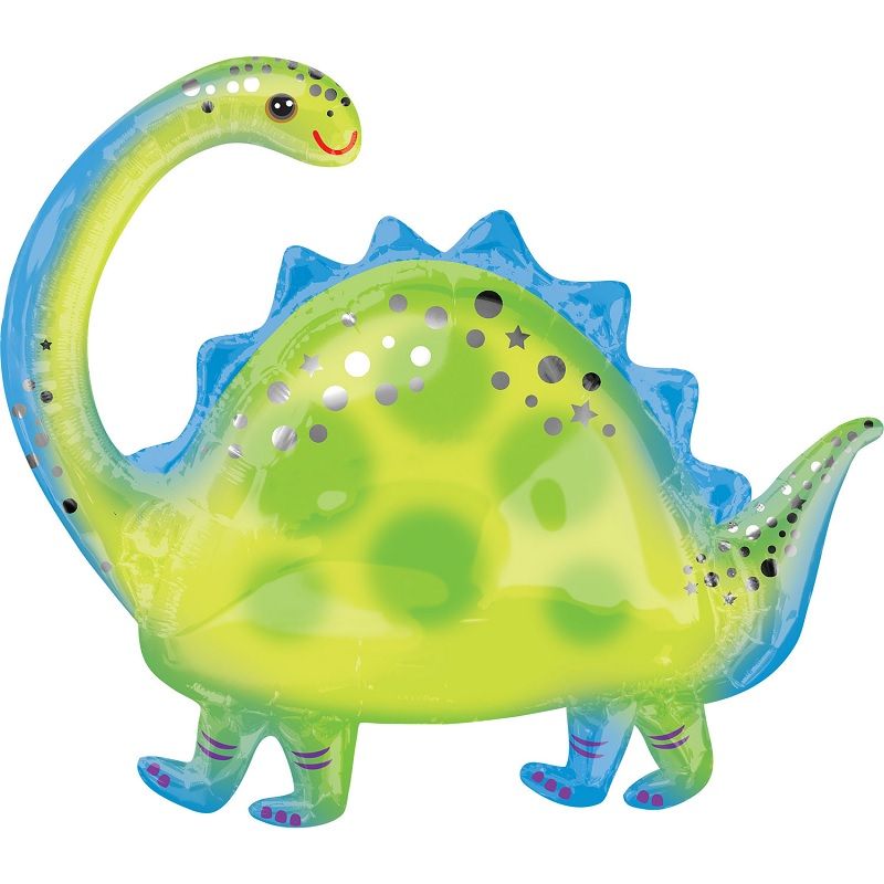 Cute Brontosaurus Foil Balloon 32 Inches | Party Save Smile