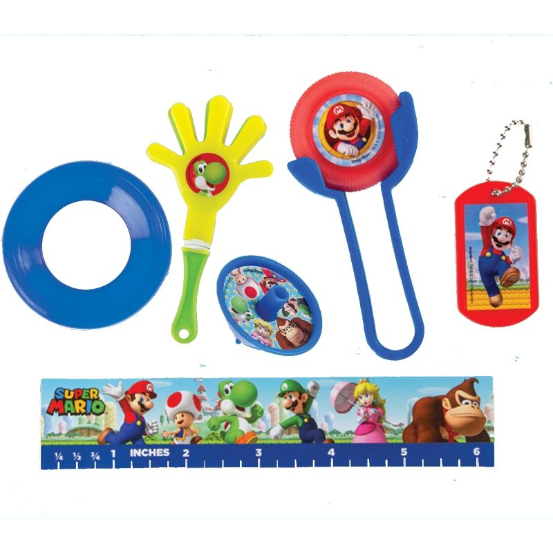 Super Mario Party Bag Fillers Pack of 48 | Party Save Smile