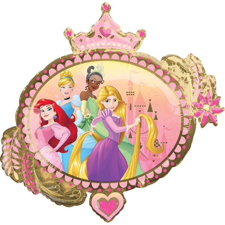 Disney Princess Crown Foil Balloon 34 Inches | Party Save Smile