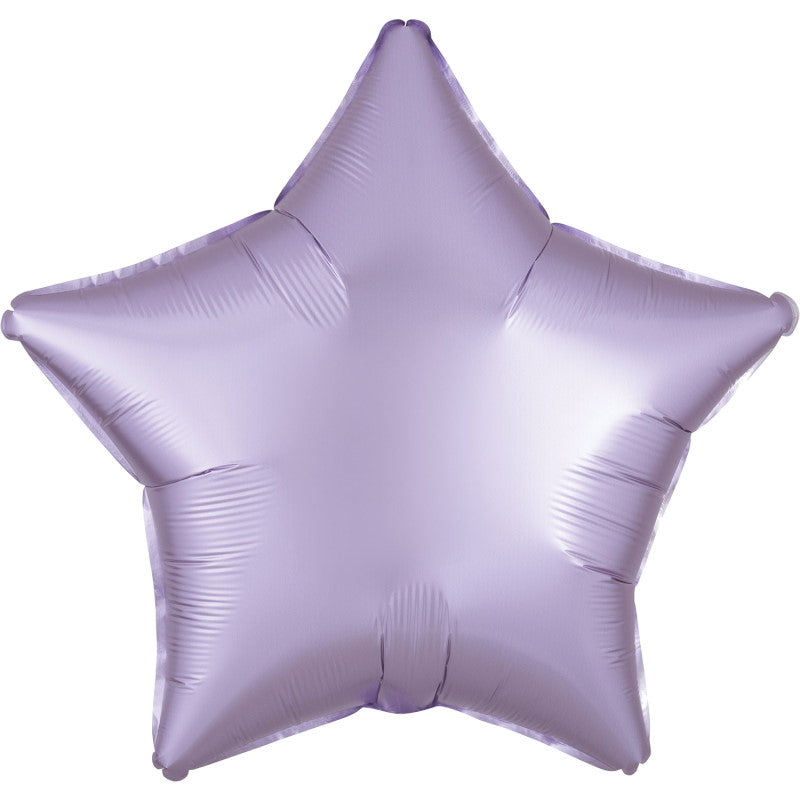 Pastel Lilac Star Foil Balloon - Anagram Satin Luxe | Party Save Smile