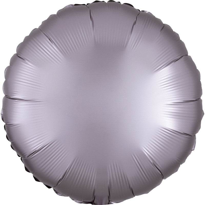 Greige Balloons - Anagram Satin Luxe Circle | Party Save Smile