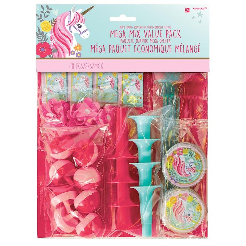Magical Unicorn Party Bag Favour Fillers Pack of 48 | Party Save Smile