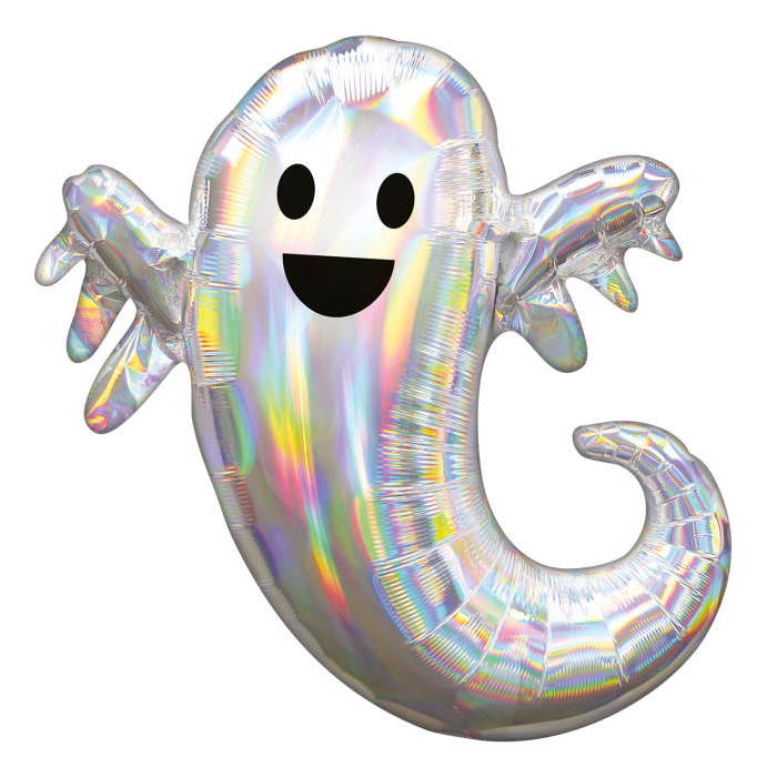 Giant Ghost Halloween Foil Balloon 28 inches | Party Save Smile