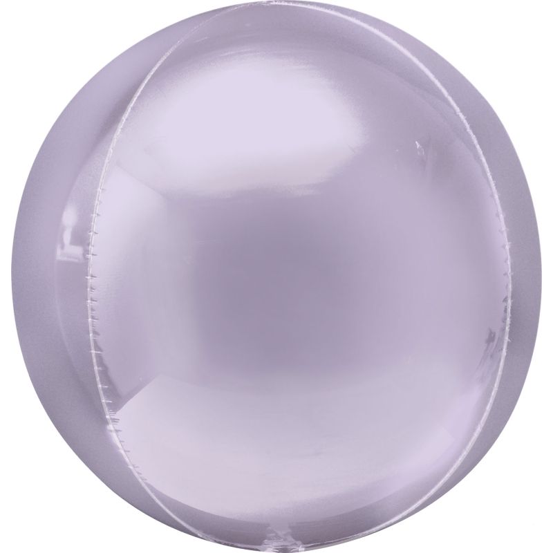 Pastel Lilac Light Purple Sphere Orbz Balloons 15 inches | Party Save Smile