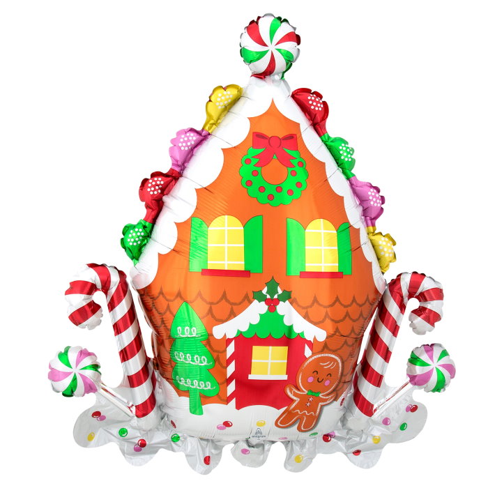 Gingerbread Man Foil Balloon 40 inch | Party Save Smile