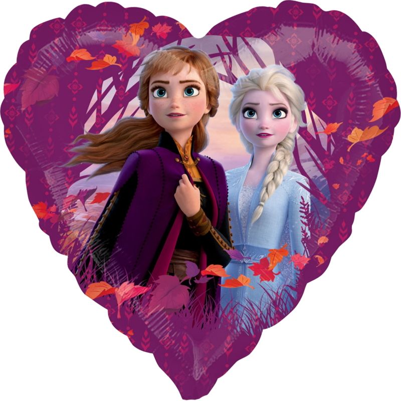Frozen 2 Heart Foil Balloon 18 inches | Party Save Smile