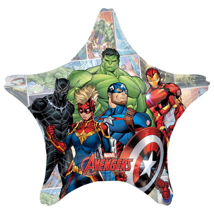 Star Marvel Avengers Foil Balloon 18 Inches | Party Save Smile