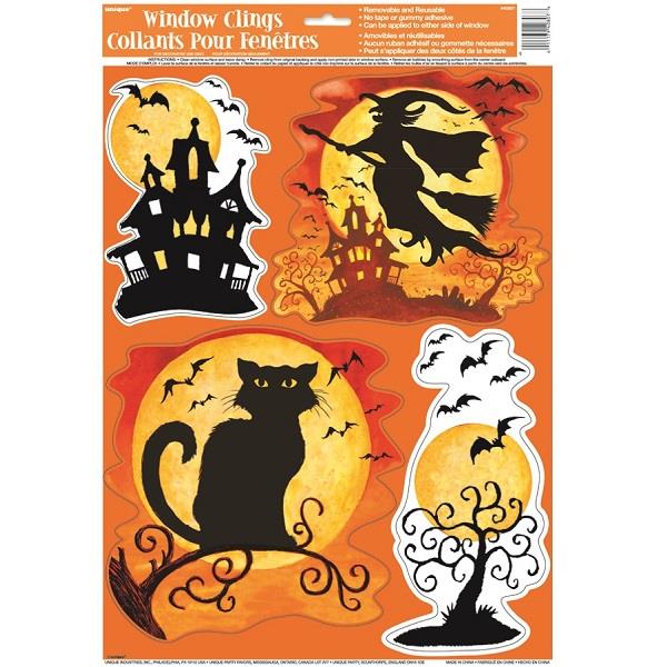 Halloween Witches Window Stickers 4 Stickers | Party Save Smile