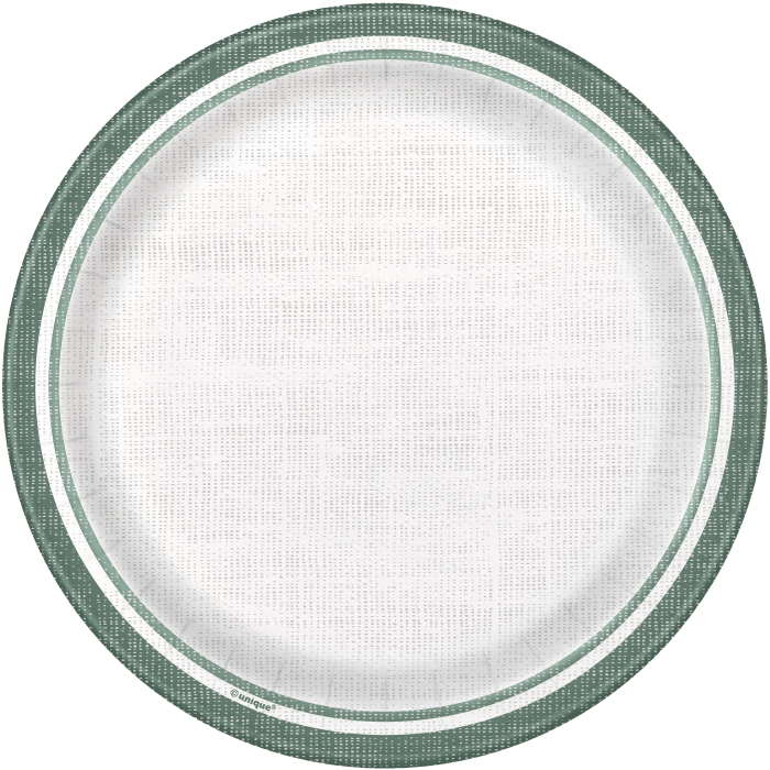 Botanical Stripe Cake Plates Pack of 8 | Party Save Smile