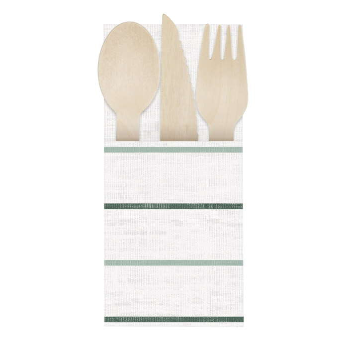 Paper Cutlery Holder Botanical Pack of 4 | Party Save Smile