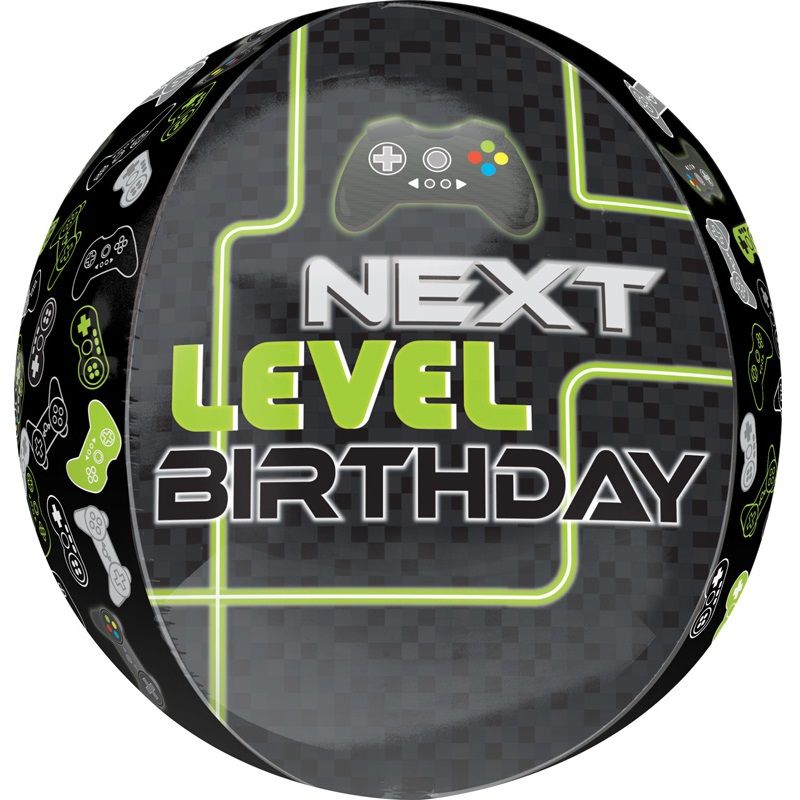 Level Up Gaming Orbz Balloons - Sphere Balloon | Party Save Smile